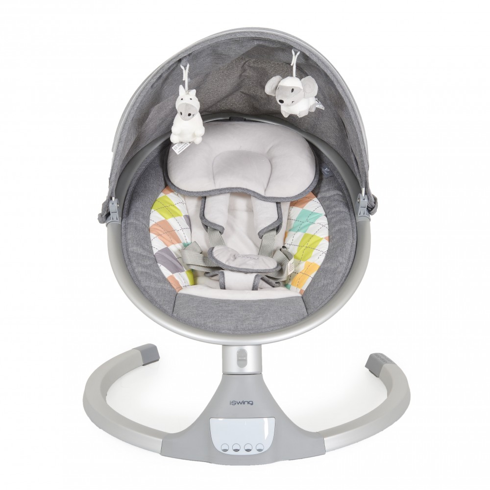 Cangaroo  Ηλεκτρική Ρηλάξ-Κούνια Iswing Light Grey (3800146248116)