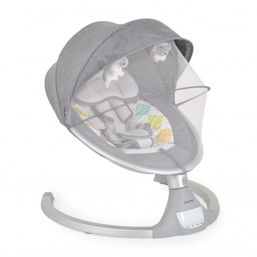 Cangaroo  Ηλεκτρική Ρηλάξ-Κούνια Iswing Light Grey (3800146248116)