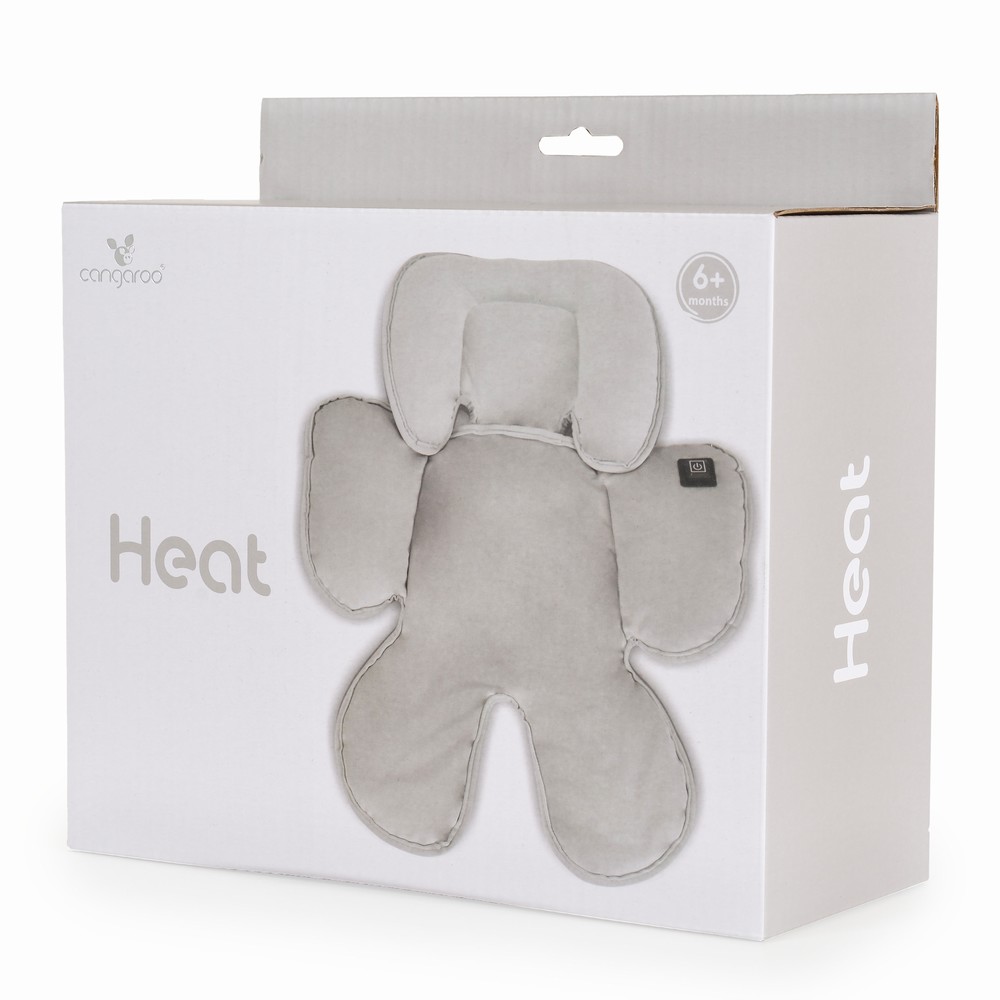 Cangaroo Θερμαινόμενο Στρωματάκι Καροτσιού Grey (3800146271763)