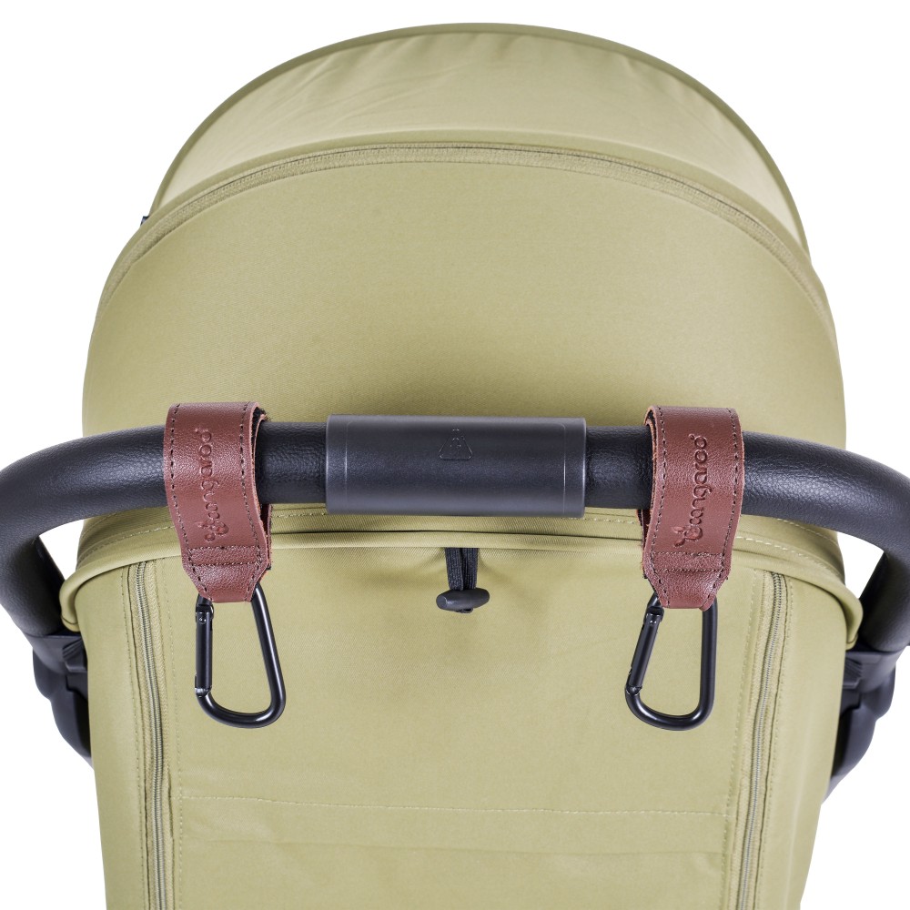 Cangaroo Universal Δερμάτινοι Γάντζοι for stroller brown (3800146271985) Cangaroo Universal Δερμάτινοι Γάντζοι for stroller brown (3800146271985)