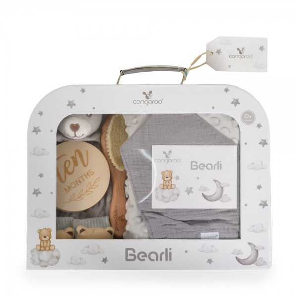 Cangaroo Σετ Δώρου Για Μωρά 6Τμχ. Bearli Grey (3800146272234) Cangaroo Σετ Δώρου Για Μωρά 6Τμχ. Bearli Grey (3800146272234)