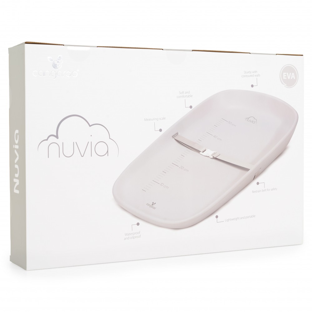 Cangaroo Baby changing pad Nuvia grey (3800146272609)