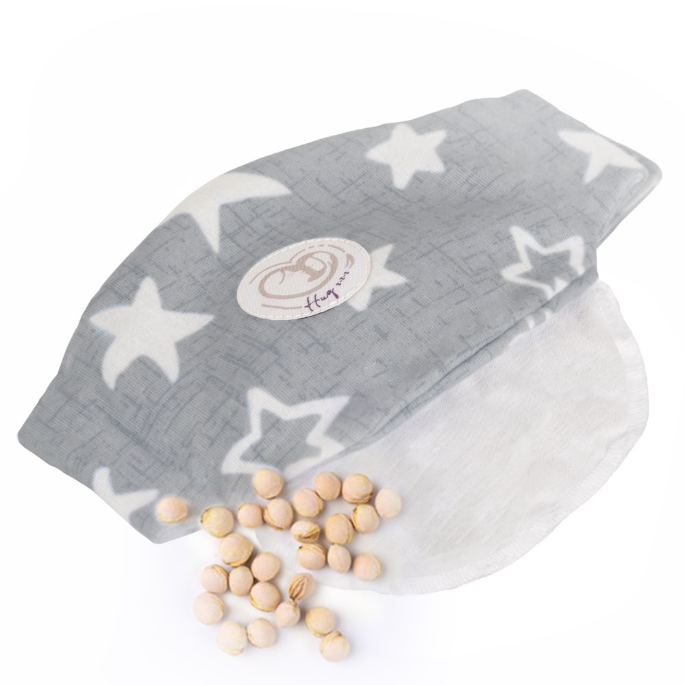 Hugzzz Ζώνη κατά των κολικών Grey with White Stars (3800146273187)