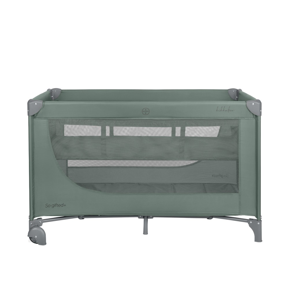 Kikka Boo Παρκοκρέβατο 2 επιπέδων So Gifted Plus Green 2026 με αλλαξιέρα και μπάρα παιχνιδιού (31003010145)