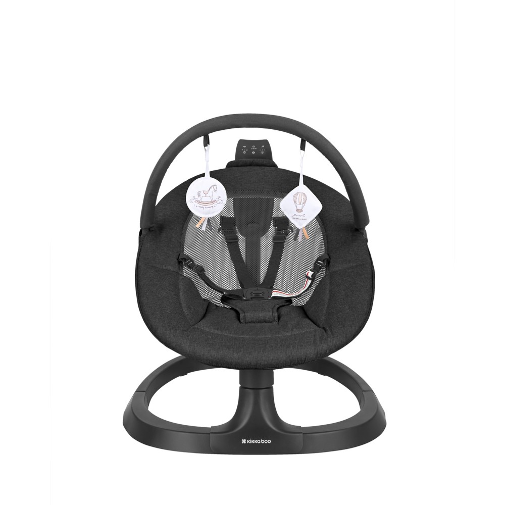 Kikkaboo Ηλεκτρική Ρηλάξ-Κούνια Zazu Black (31005010095)