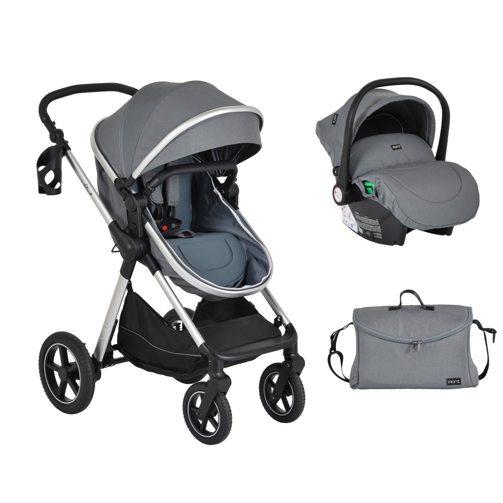 Cangaroo Καρότσι 3in1 Alina Titanium grey (3801005100019) Cangaroo Καρότσι 3in1 Alina Titanium grey (3801005100019)