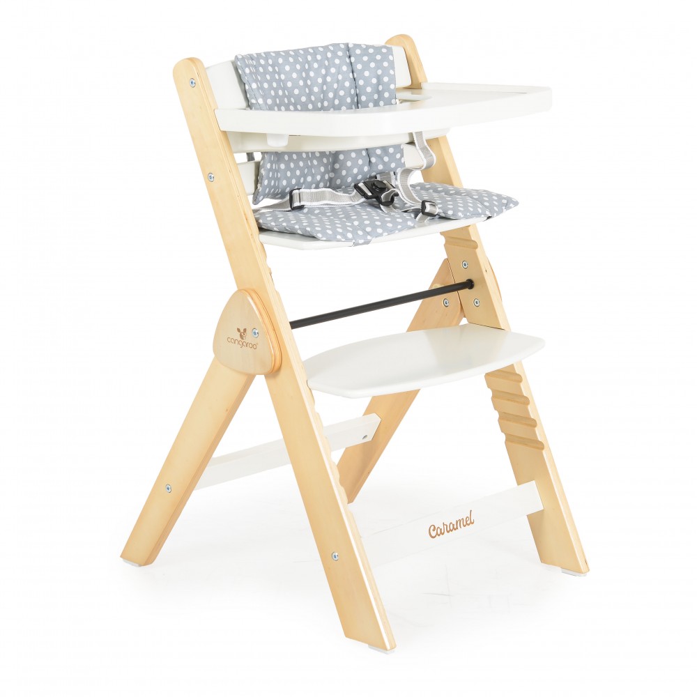 Cangaroo Ξύλινο Καρεκλάκι Φαγητού Caramel White (3801005152766) Cangaroo Ξύλινο Καρεκλάκι Φαγητού Caramel White (3801005152766)