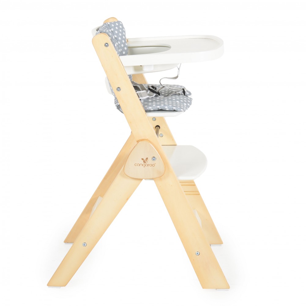 Cangaroo Ξύλινο Καρεκλάκι Φαγητού Caramel White (3801005152766) Cangaroo Ξύλινο Καρεκλάκι Φαγητού Caramel White (3801005152766)