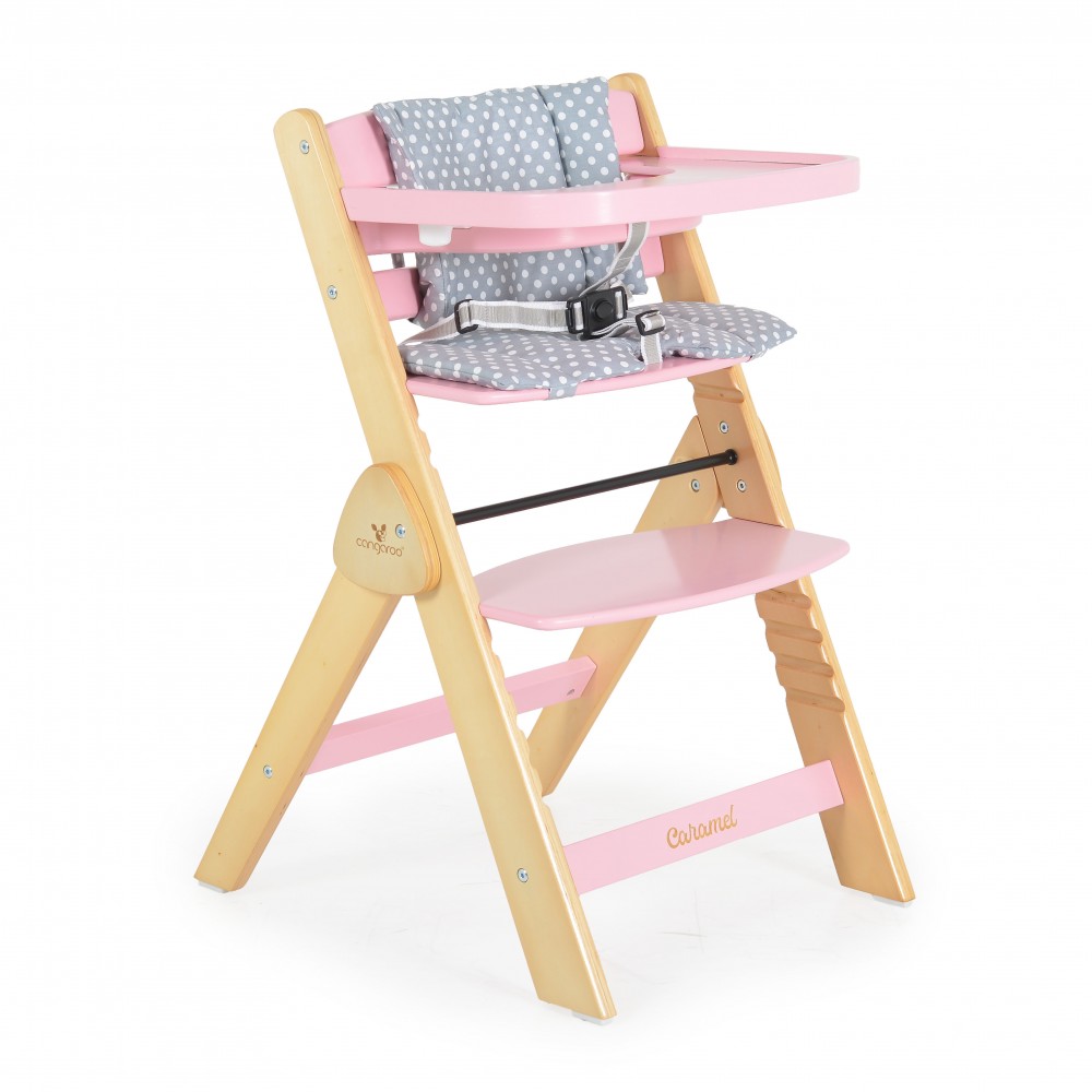 Cangaroo Ξύλινο Καρεκλάκι Φαγητού Caramel Pink (3801005152780) Cangaroo Ξύλινο Καρεκλάκι Φαγητού Caramel Pink (3801005152780)