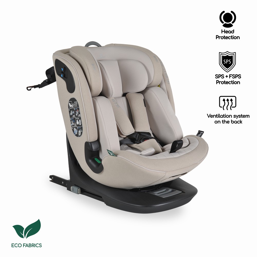 Moni Κάθισμα Αυτοκινήτου GTS 40-150cm isofix Sandstone (3801005153220)