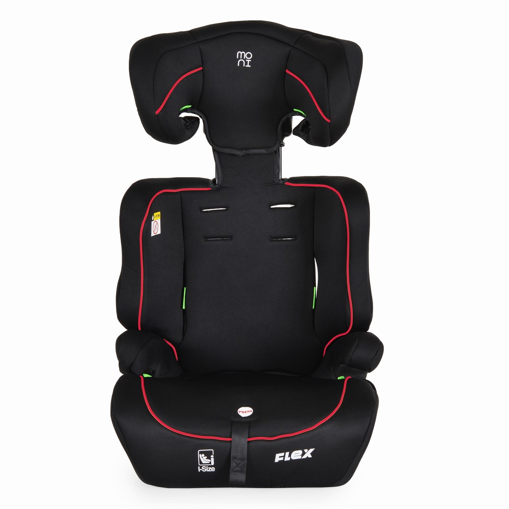Moni Κάθισμα Αυτοκινήτου Flex 76-150cm Black with red line (3801005153602)