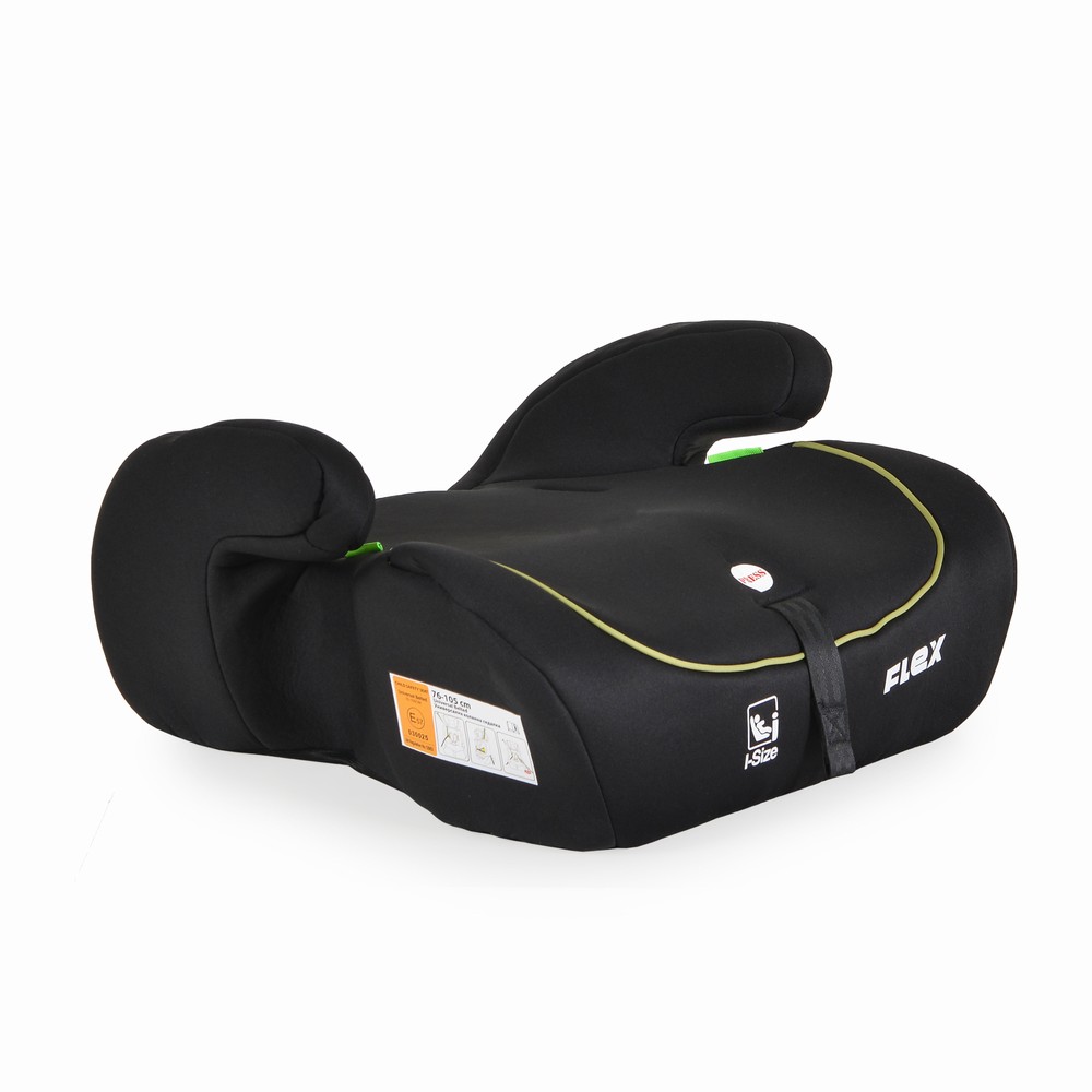 Moni Κάθισμα Αυτοκινήτου Flex 76-150cm Black with green line (3801005153626)