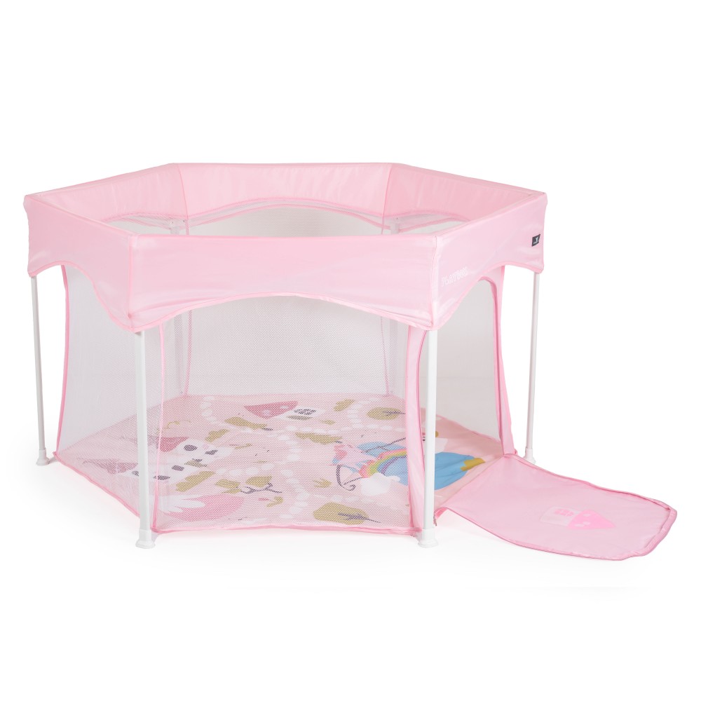 Cangaroo Παρκοκρέβατο Εξάγωνο Playbox Pink (3801005210220)