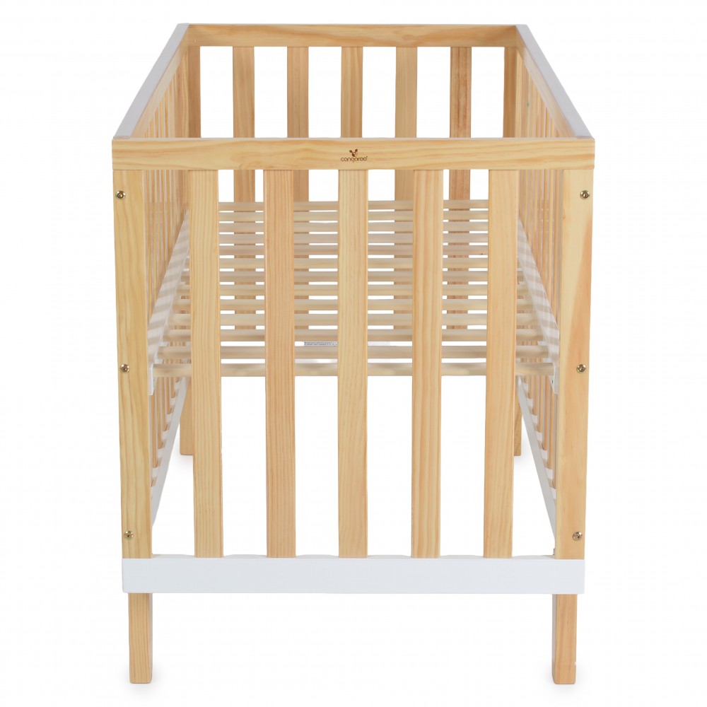 Cangaroo Whisper Ξύλινη βρεφική κούνια για στρώμα 60x120cm (3801005210336)