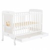 Cangaroo Ξύλινη βρεφική κούνια για στρώμα 60x120cm Lunahug White (3801005210527)