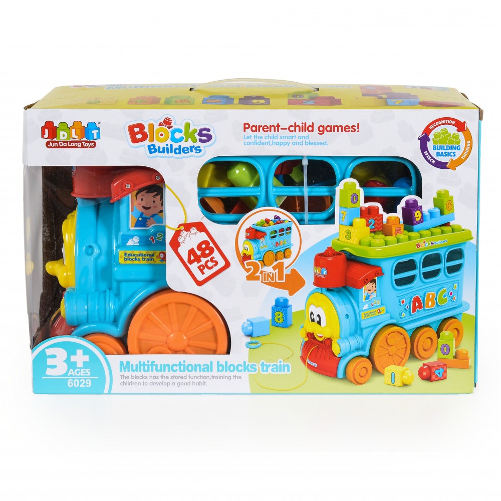 Moni Τρενάκι με τουβλάκια 48 pcs 6029 (3801005600250)