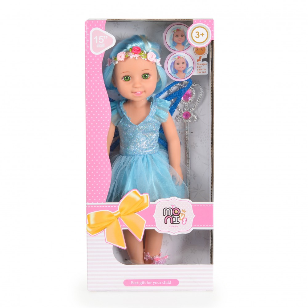 Moni Κούκλα 38cm Fairy Doll Sun blue - LS1502-3 (3801005600991)