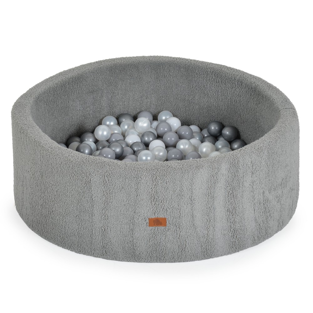 Moni Πισίνα Με 200 Μπαλάκια 5.5cm Boucle Grey (3801005602124)