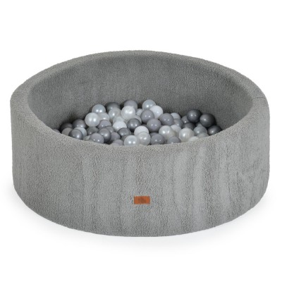 Moni Πισίνα Με 200 Μπαλάκια 5.5cm Boucle Grey (3801005602124)