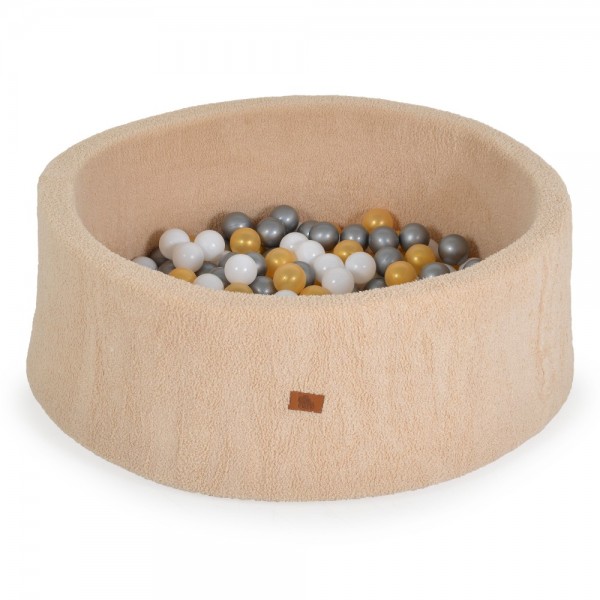 Moni Πισίνα Με 200 Μπαλάκια 5.5cm Boucle Beige (3801005602155)