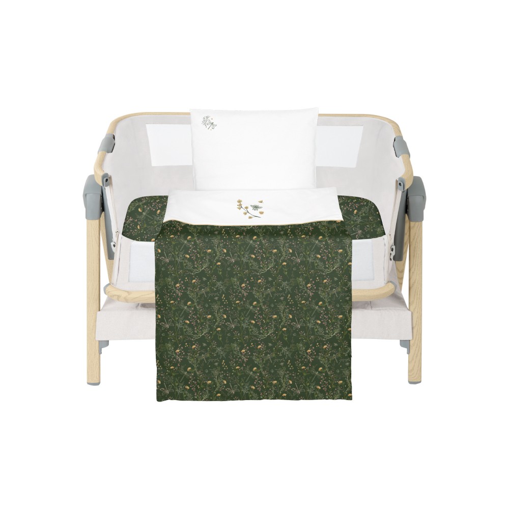 Kikka Boo Σετ Προίκας Μωρού 3 τεμ. για Λίκνο Secret Garden Green (41101030194)
