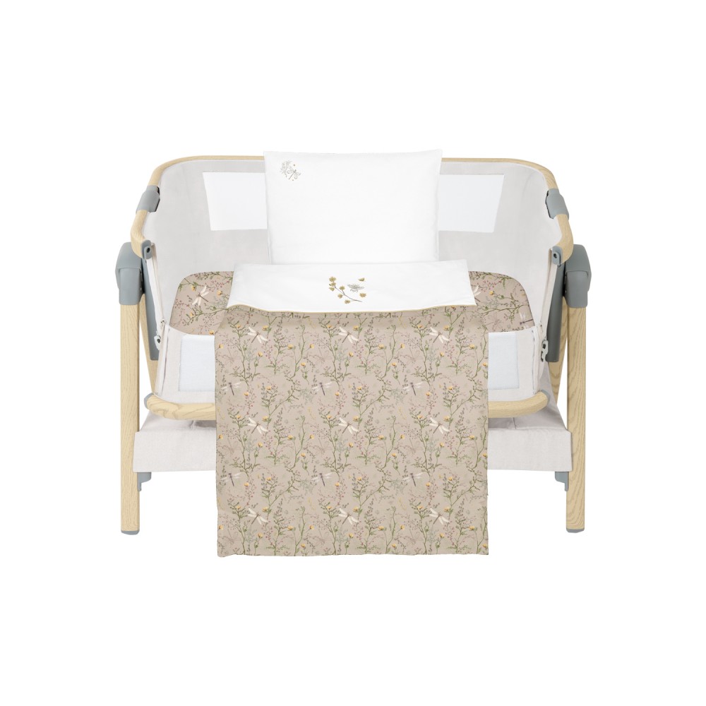 Kikka Boo Σετ Προίκας Μωρού 3 τεμ. για Λίκνο Secret Garden Beige (41101030195)