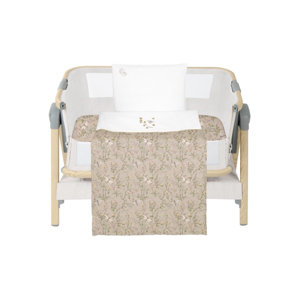 Kikka Boo Σετ Προίκας Μωρού 3 τεμ. για Λίκνο Secret Garden Beige (41101030195)