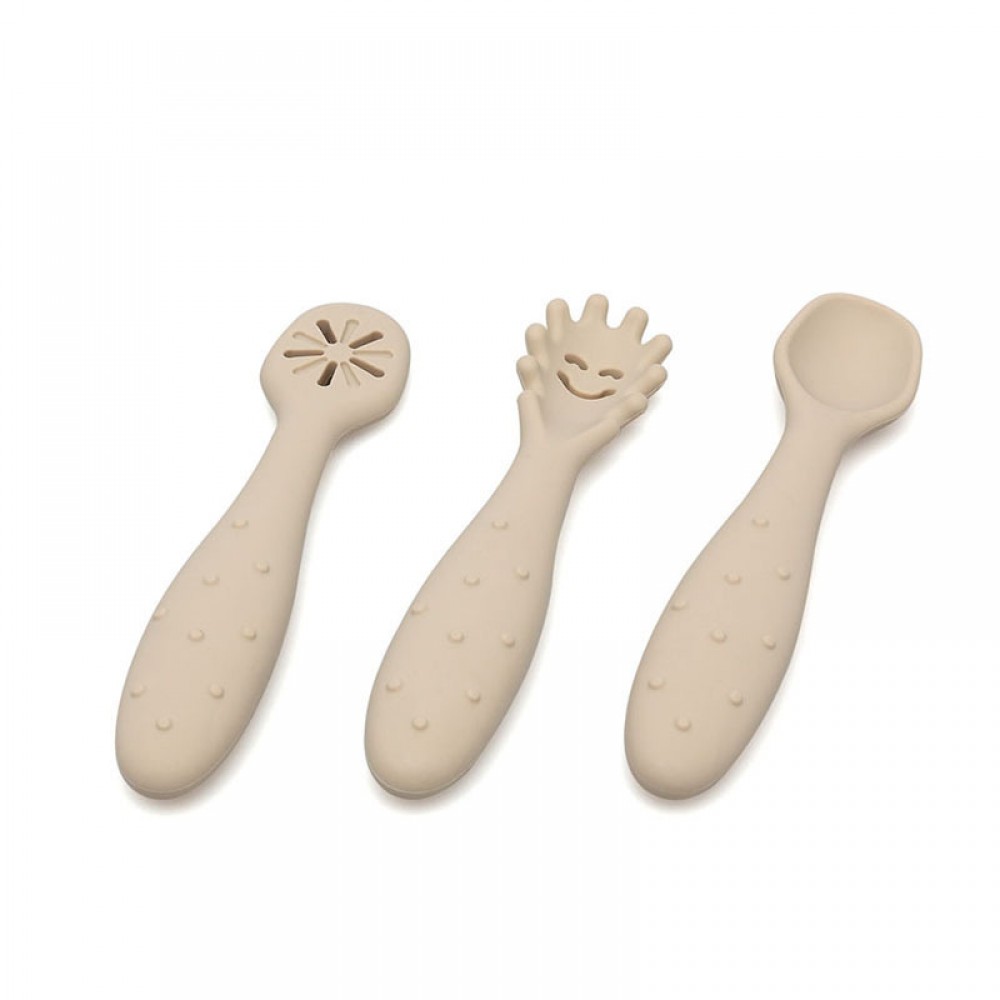 Kiokids Σετ Κουταλάκια Σιλικόνης Αυτοσίτισης Beige 6+Μ.3τμχ. (4162) Kiokids Σετ Κουταλάκια Σιλικόνης Αυτοσίτισης Beige 6+Μ.3τμχ. (4162)