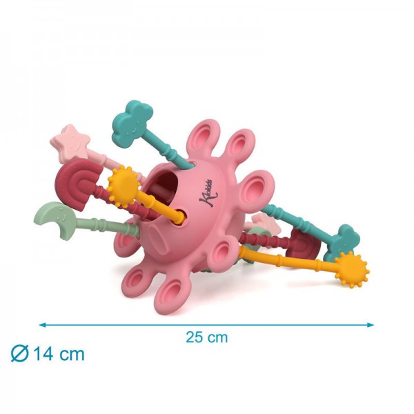 Kiokids Μασητικό Σιλικόνης Planet Pink 25cm (6593)