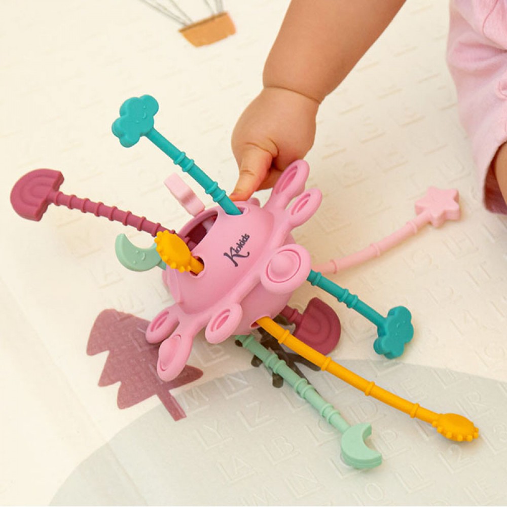 Kiokids Μασητικό Σιλικόνης Planet Pink 25cm (6593)