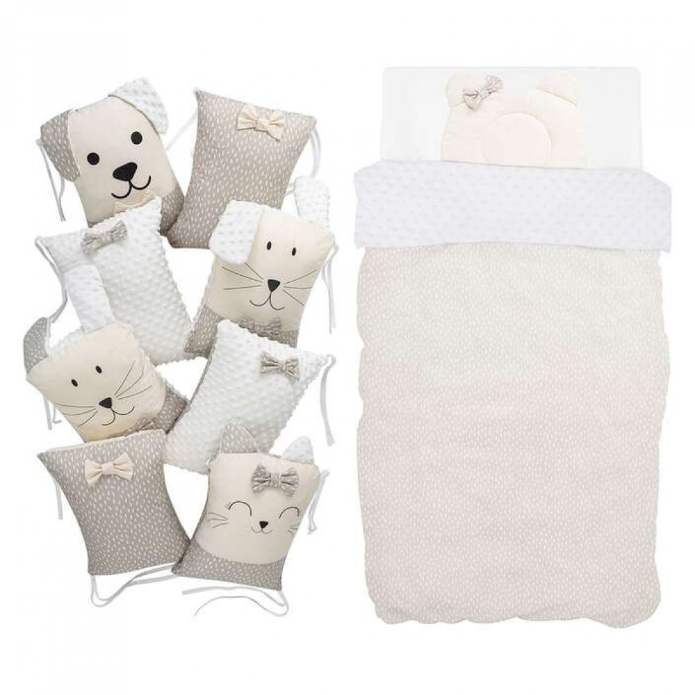 Bubaba by FreeOn Σετ Κούνιας Sleep Guardian Μπεζ 12τμχ (45050)