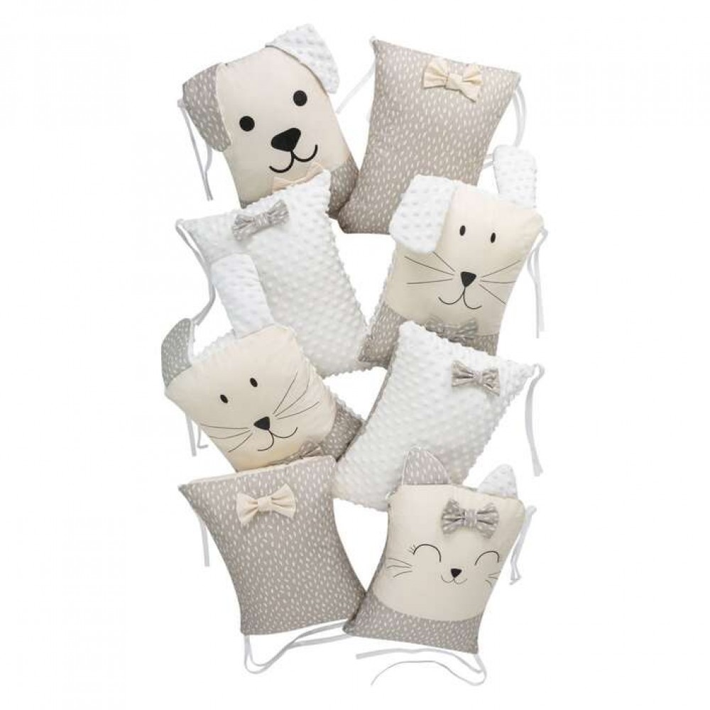 Bubaba by FreeOn Σετ Κούνιας Sleep Guardian Μπεζ 12τμχ (45050)