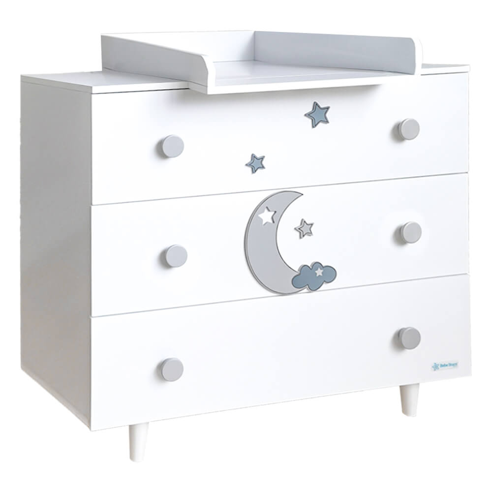 Bebe Stars Συρταριέρα-Aλλαξιέρα Azure White (450-12) Bebe Stars Συρταριέρα-Aλλαξιέρα Azure White (450-12)