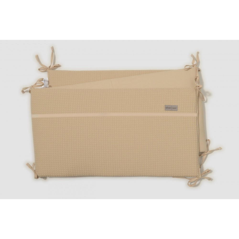 Oliver Baby Σετ Προίκας 3 τεμ Πικέ Μπεζ  (OB-454)