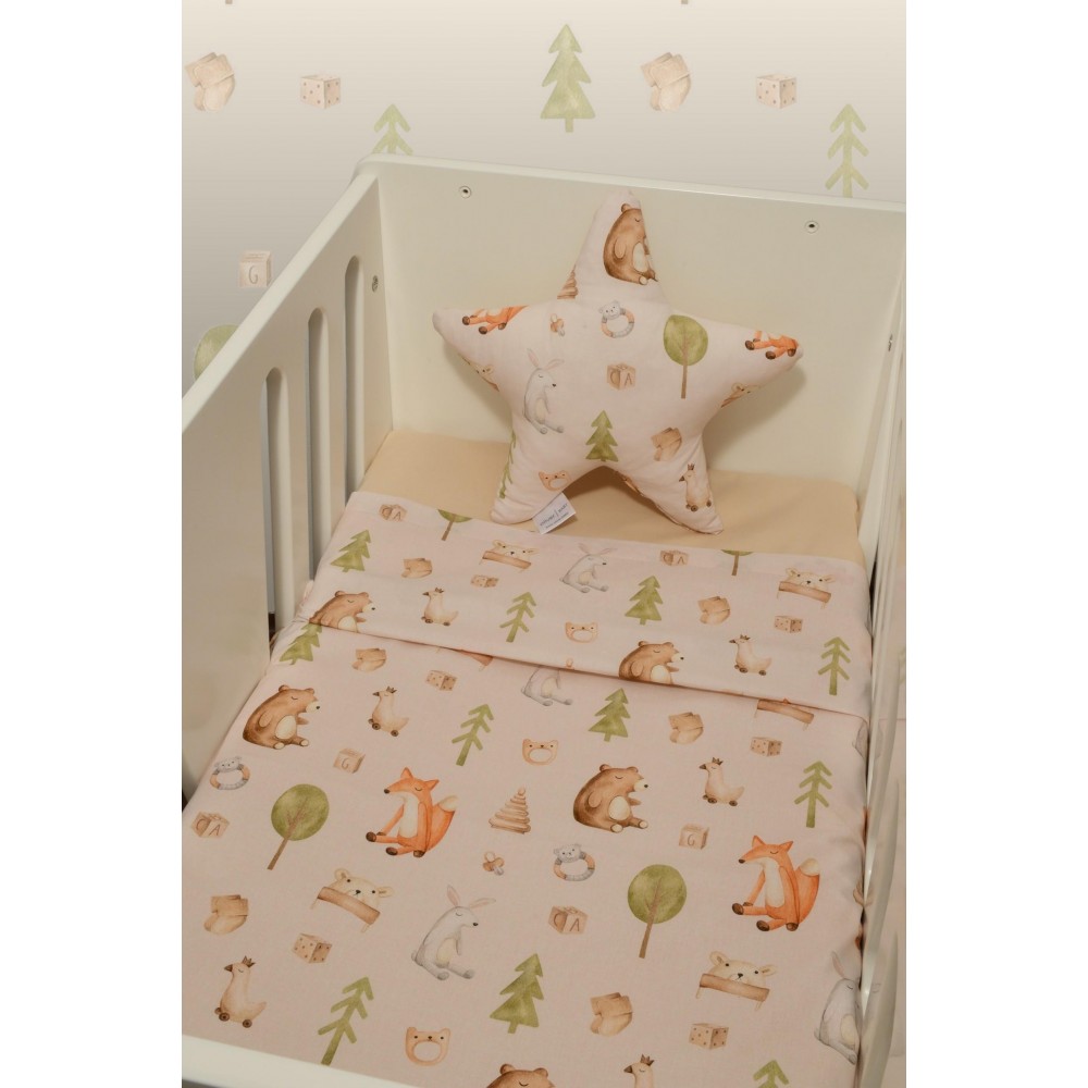 Baby Oliver Σετ σεντόνια 2τεμαχίων για βρεφικό λίκνο (46-6704/428)