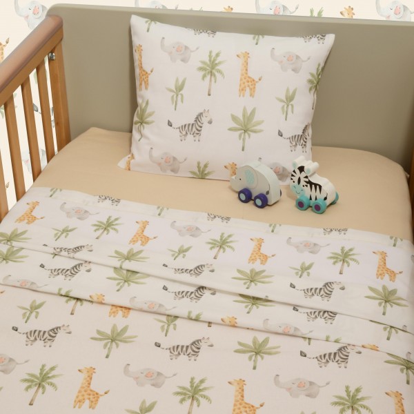 Oliver Baby Σεντόνια Κούνιας 3τεμ 100% βαμβάκι 110x170 με λάστιχο Des.428  (46-6706/424)