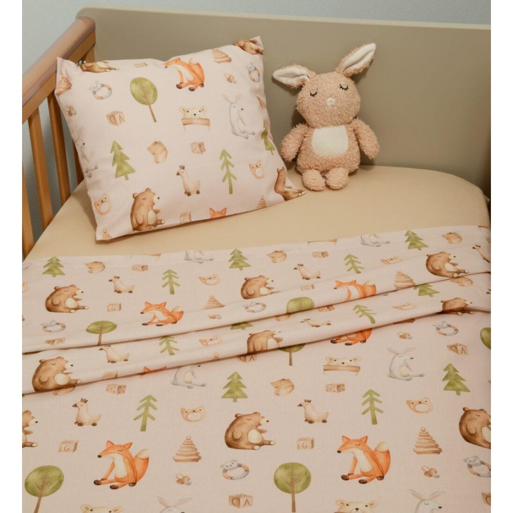 Oliver Baby Σεντόνια Κούνιας 3τεμ 100% βαμβάκι 110x170 με λάστιχο Des.428  (46-6706/428)