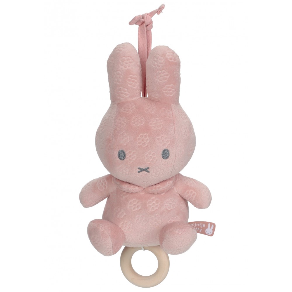 Κρεμαστό Μουσικό Βελουτέ Miffy Pink Flowers (47-3893)