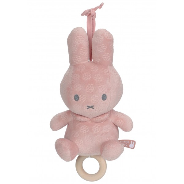 Κρεμαστό Μουσικό Βελουτέ Miffy Pink Flowers (47-3893)