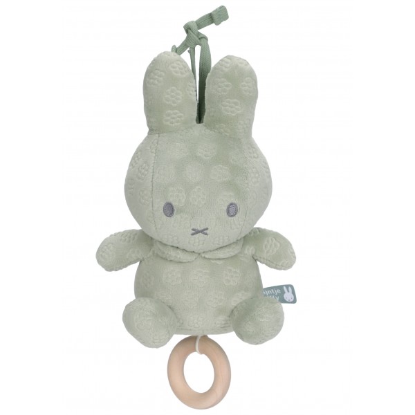 Κρεμαστό Μουσικό Βελουτέ Miffy Green Flowers (47-3894)