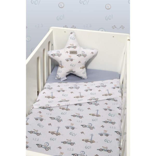 Baby Oliver Σετ σεντόνια 2τεμαχίων για βρεφικό λίκνο (46-6704/421)