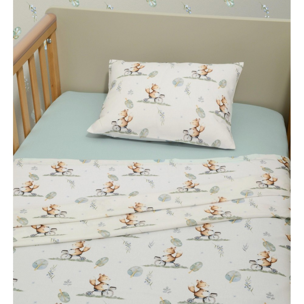 Oliver Baby Σεντόνια Κούνιας 3τεμ 100% βαμβάκι 110x170 με λάστιχο Des.423  (46-6706/423)