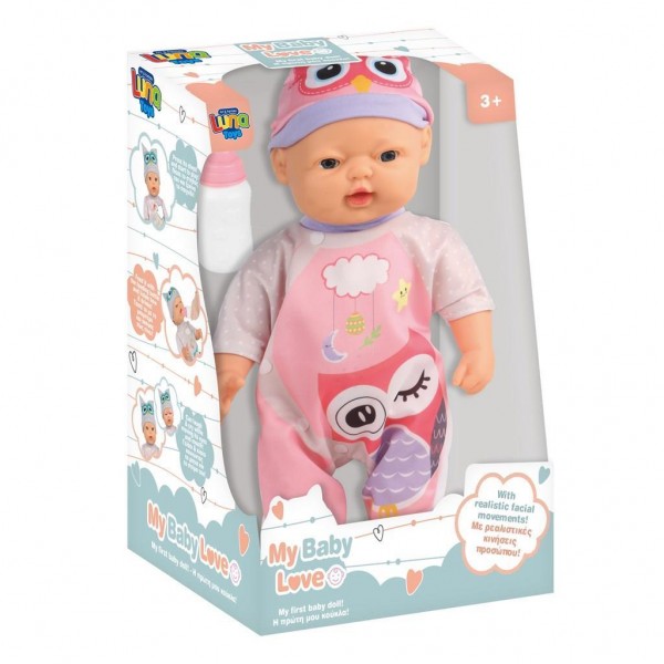 Luna Toys  Μωρό 37,5 εκ. με αξεσουάρ και ήχο (622801) Luna Toys  Μωρό 37,5 εκ. με αξεσουάρ και ήχο (622801)