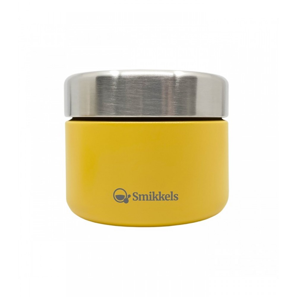 Smikkels Φαγητοδοχείο από ανοξείδωτο ατσάλι 420ml Κίτρινο (63-10026) Smikkels Φαγητοδοχείο από ανοξείδωτο ατσάλι 420ml Κίτρινο (63-10026)