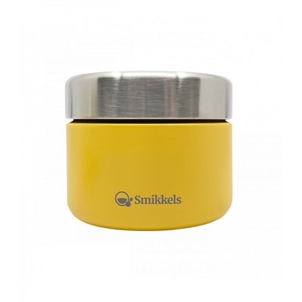 Smikkels Φαγητοδοχείο από ανοξείδωτο ατσάλι 420ml Κίτρινο (63-10026) Smikkels Φαγητοδοχείο από ανοξείδωτο ατσάλι 420ml Κίτρινο (63-10026)