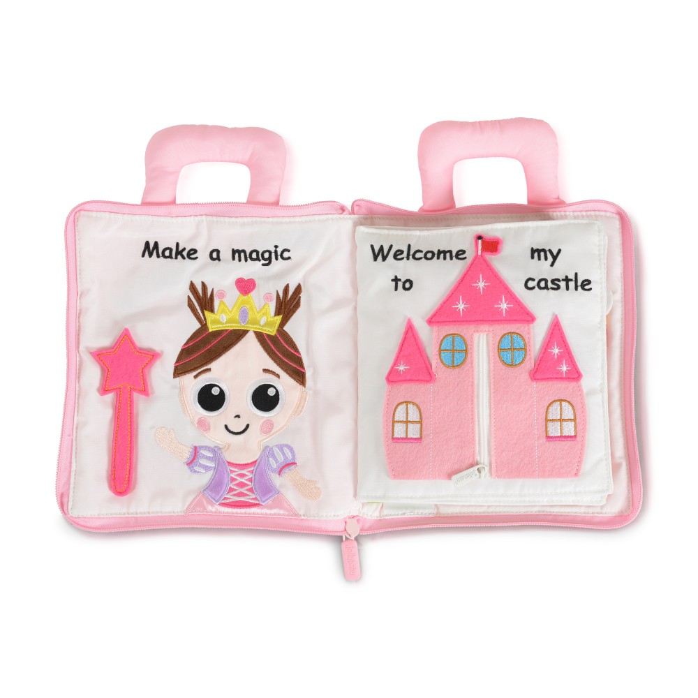 Μαλακό Βιβλιαράκι Princess Castle Montessori quiet book 10047 (6925783808930)