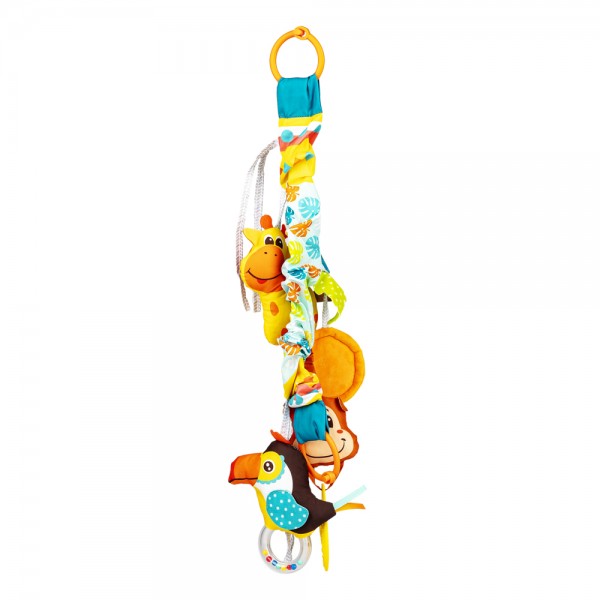 Bali Bazoo Κρεμαστό καροτσιού με μαλακά παιχνίδια χρωματιστά (6925783828181)