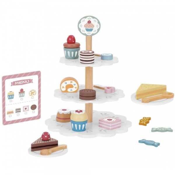 Tooky Toy Ξύλινο Dessert Stand TJ273 (6972633377924) Tooky Toy Ξύλινο Dessert Stand TJ273 (6972633377924)