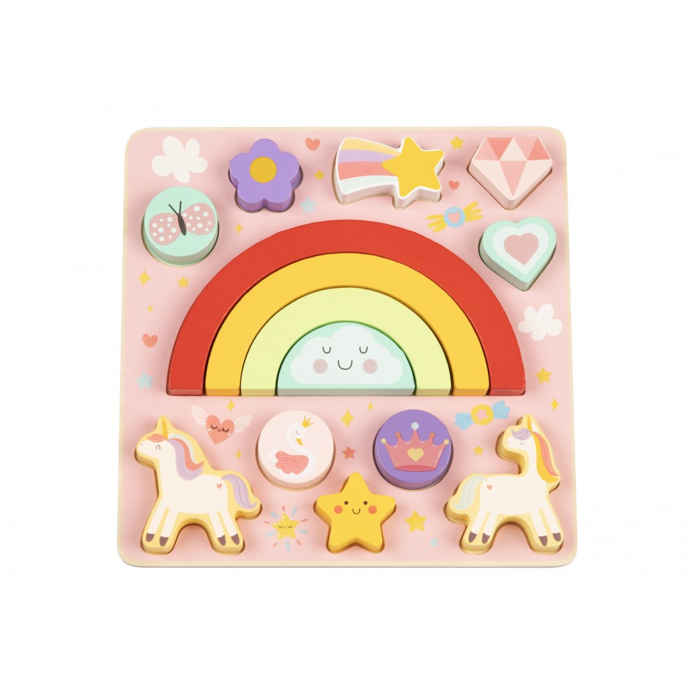 HI Pando Ξύλινο Παζλ 2 Σε 1 Balance Unicorn HP088 (6976831552886)