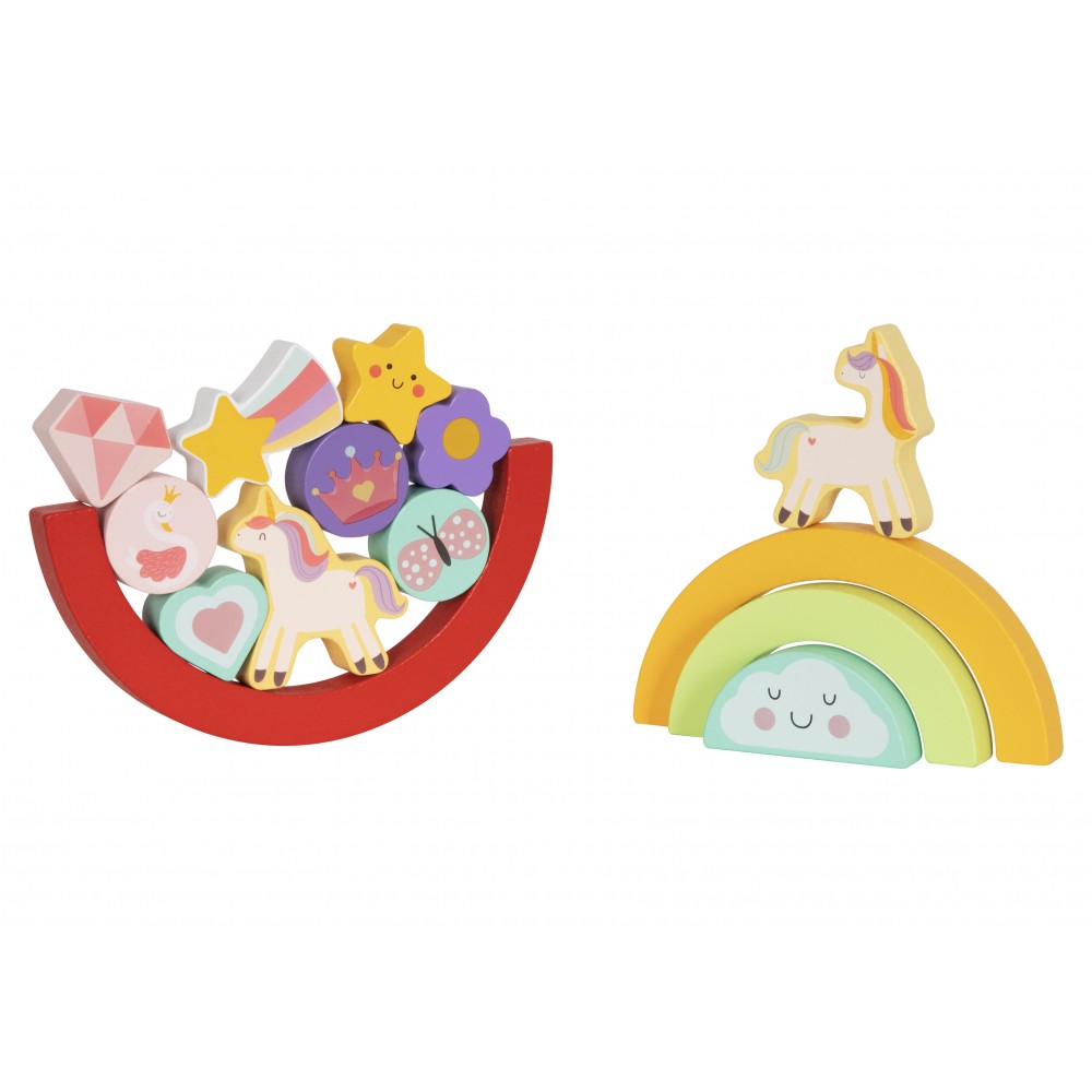 HI Pando Ξύλινο Παζλ 2 Σε 1 Balance Unicorn HP088 (6976831552886)